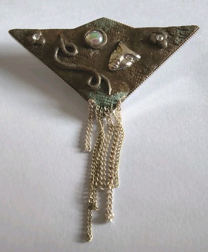 Brosche vintage theatermaske - brosche,