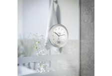 Funk wanduhr silber 17x6cm - wanduhr,
