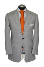 Hermès Sakko Gr. 50 Kaschmir NEU surgeon cuff Grau Hellgrau 3roll2 rar NP: 6829€