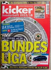 kicker Sonderheft Bundesliga 2015/2016, 15/16  (top Zustand)