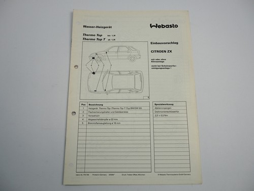 Citroen einbauanleitung - citroen, zx