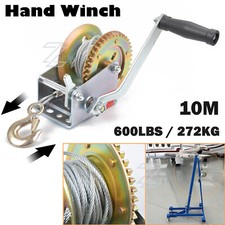 Seilwinde Handseilwinde Bootswinde Anhänger Handwinde 10m 600 Lbs Gurt Winde