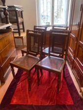 4x Antike Wiener Geflecht