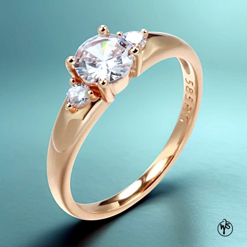 Ring vergoldet rosegold - ring,
