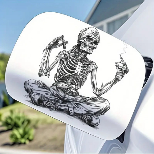 Skelett skull aufkleber - skelett,