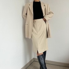 Vintage 80er Jahre Made in Germany Escada Kostüm zweiteiler Seide Rock & Blazer