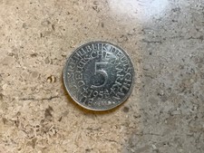 5 DM Silberadler 1958 J Sehr