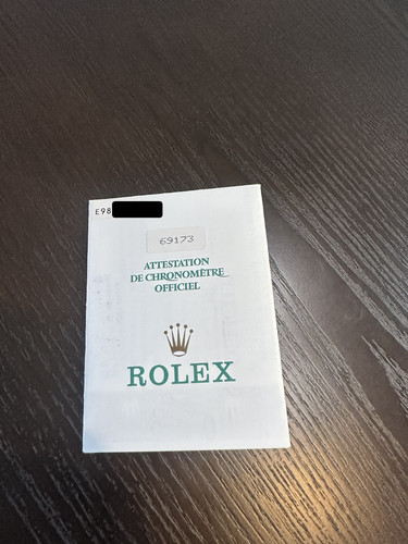 Rolex zertifikat garantie - rolex,