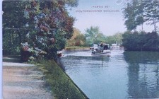 Alte AK Woltersdorf bei Erkner, "WOLTERSDORFER SCHLEUSE" Dampfboot, 1910