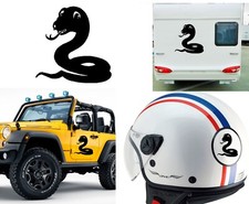 Schlange, Aufkleber von / Aus