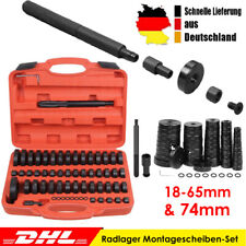 52tlg Lager Druckstücke Satz f. Werkstattpresse Radlager Naben Treibsatz 18-74mm