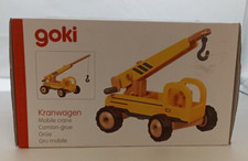 Goki Kranwagen Spielzeug Holzauto "wie neu" *HÄNDLER*