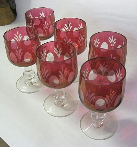 6er set alte weinrömer - set,