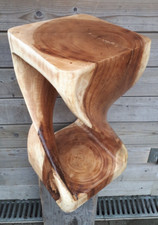50cm Holz Hocker Couchtisch Beistelltisch Sitzhocker gedreht REDUZIERT 119 Euro