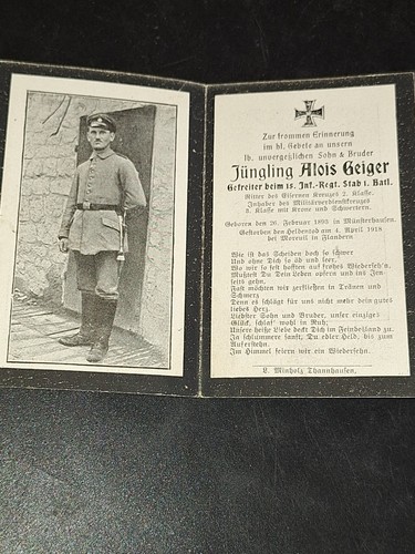 Sterbebild soldat orden - sterbebild,,