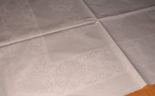 Alte Damast Tischdecke