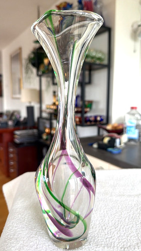 Schwere glas vase - schwere,