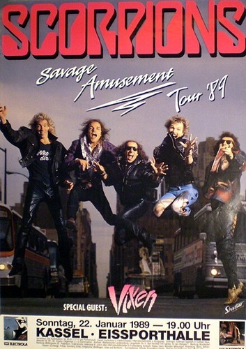 Scorpions rares konzertplakat - scorpions,