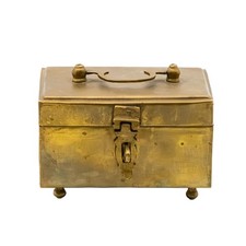 Messing Schatulle mit Riegel