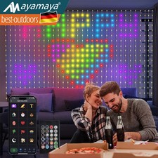 RGB Smart 400 LED Vorhangschiene Lichterkette App Programmierbar Hängende Fee
