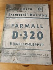 Orig. MC Cormick IHC Ersatzteilliste D-320 Schlepper Katalog Farmall Traktor  KG