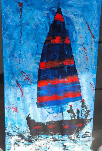 Segelschiff leinwand bild - leinwand,