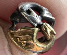 Trollbeads Tanzende Drachen People’s Bead 2017 TAGBE-00232 18K Bicolor Rar