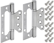 2 Scharniere Edelstahl 100 mm o. 125 mm Türscharnier Türband Edelstahlscharniere