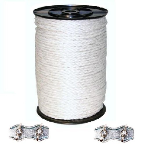 6mm weisses elektro polyseil - 6mm,