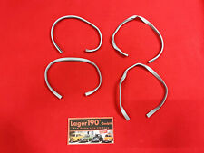 4x Keder für Steinschlagecken vom VW Käfer, hellgrau, Ersatzdichtung (2x 38-035)