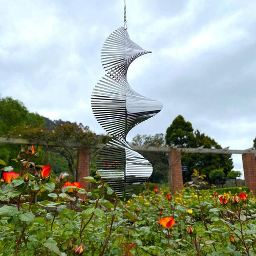 Windspiel edelstahl spirale - 3d,
