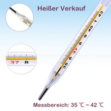 Medizinisches Glasthermometer 1 Stk. Großes klinisches Display;