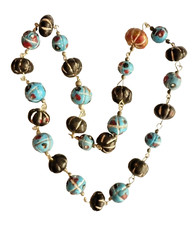 Kette Collier 59 cm mit bunten