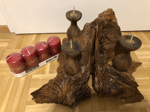 Adventskranz holz aus einer - aus,