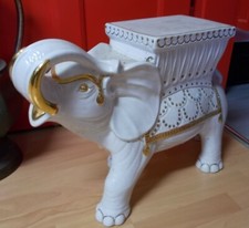 Blumenständer Elefant gold/weiß