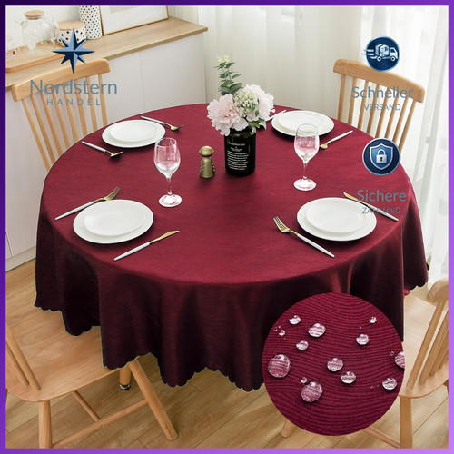 Runde jacquard tischdecke - runde, jacquard-tischdecke