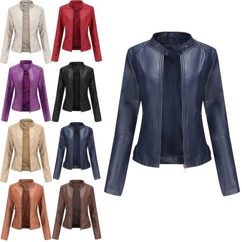 Kunstlederjacke damen moto - kunstlederjacke,