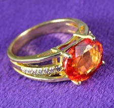 Natürlich Padparadscha Orange