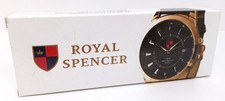 Royal Spencer Armbanduhr, Quarzuhrwerk Seiko, Lederarmband, Wasserfest