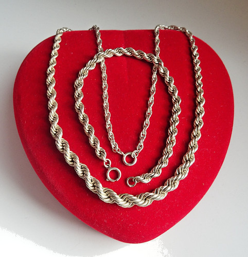 Vintage 835 silber schmuckset - silber,