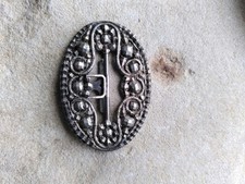 antike Gürtelschnalle Silber