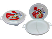 2x Mikrowellen Teller 1 Liter Mikrowellengeschirr Geschirr Set Kasserolle NEU