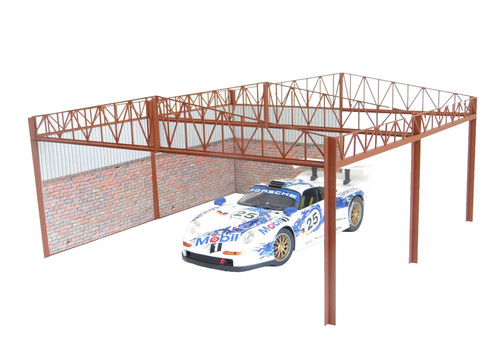 Offene garage szene diorama - offene,