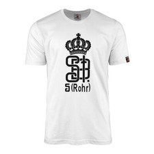 T-Shirt weiß Sturm Bataillion Nr 5 Rohr Sturmabteilung Wappen Abzeichen #42289