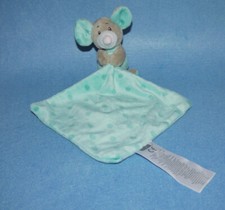 ? KIK Ergee Maus türkis Punkte Kuscheltuch Schmusetuch Schnuffeltuch