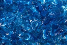 Gartendekoration Glasbrocken