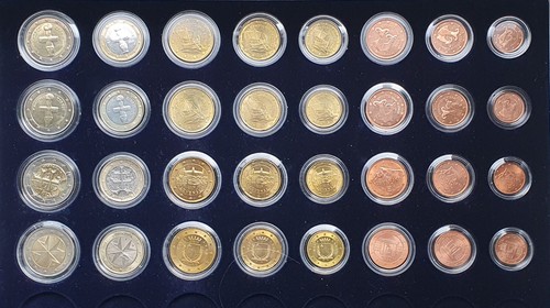 Euro kms kursmünzen 2x - 4x,
