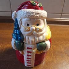WEIHNACHTSMANN KEKSDOSE Porzellan