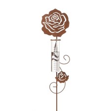 Metall stecker rose mit - metall,