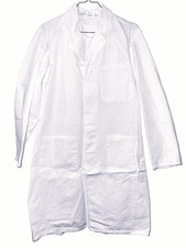 Laborkittel, 100 % Baumwolle, Gr. XS, Medizinbedarf